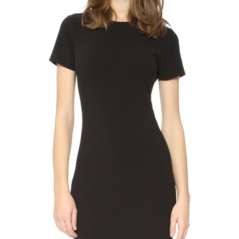 Likely Black Sheath Mini Dress Bateau Neckline